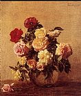 Henri Fantin-Latour Roses IV painting